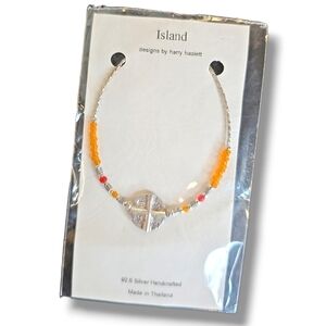 Island Designs By Harry Haslett Silver Beaded Bracelet - OS